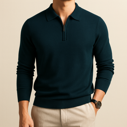 Essential Luxe Zip Sweater