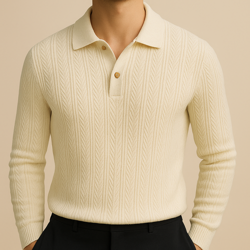 White Structured Regular Fit Shirt