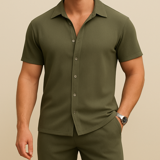 Casual Loose Fit Shirt Sets