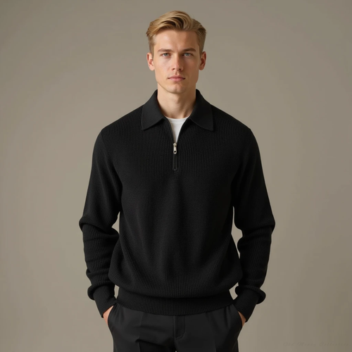 Aspen Knitted Zip-Up Sweater
