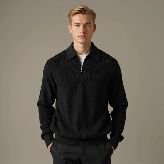 Aspen Knitted Zip-Up Sweater